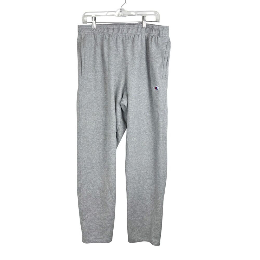 Champion Sweatpants Men Extra Large Grey Fleece Lounge Athleisure Active Bottoms